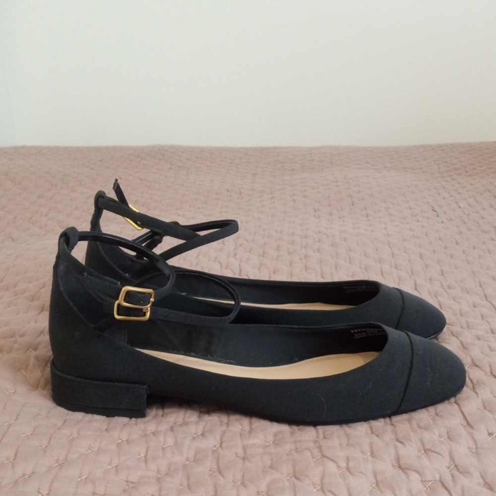 Women's Zara Ankle Double Ankle Strap Flats 8.5/39